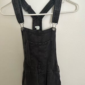 Aerie soft, grey denim overalls - XS